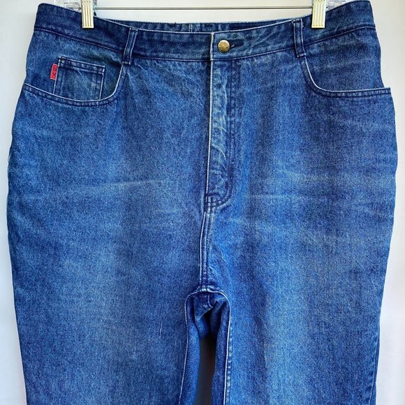 GLORIA VANDERBILT Mom Jeans Size 38 High Waist 38"W 28”I Medium Wash Vtg 80s 90s - Picture 12 of 12